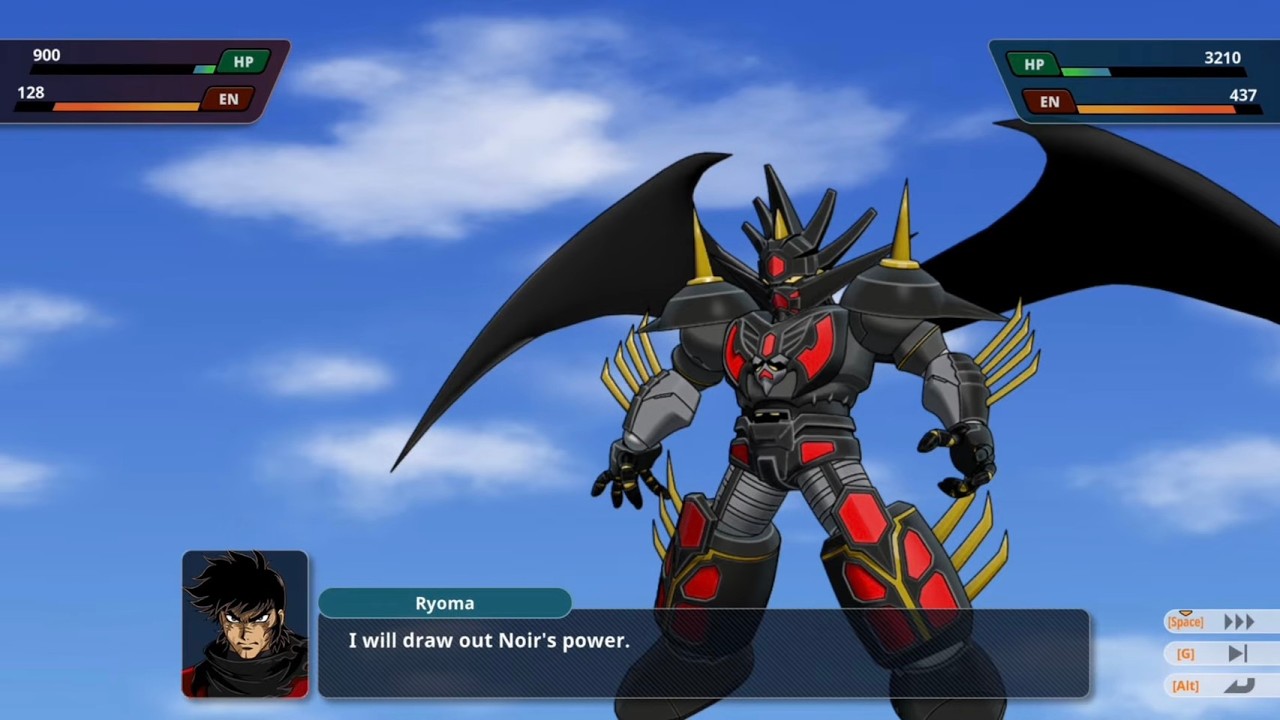 SRW Y (4K) : Getter Noir G All Attacks / Ryoma (Noir)