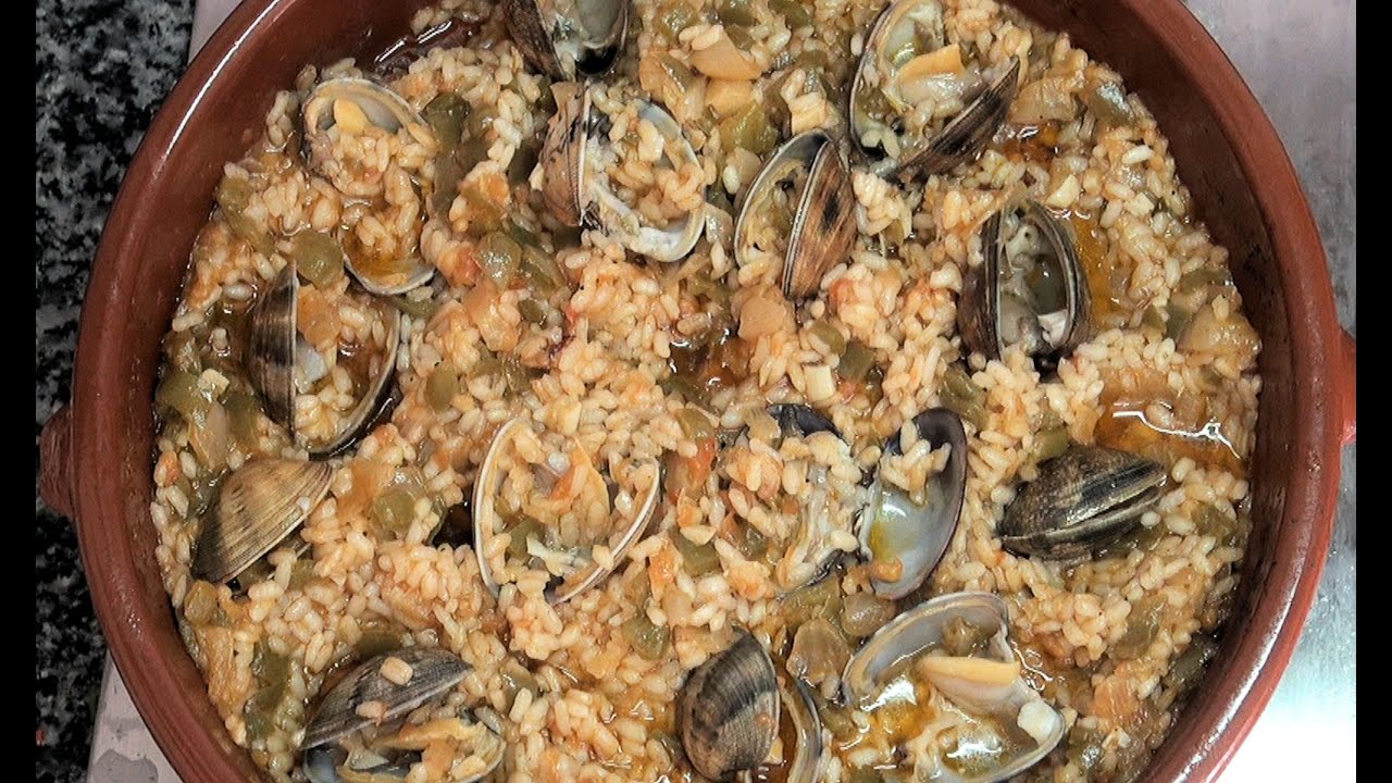 Arroz con almejas Vídeo receta 172 Aquí cocinamos todos. Cooking recipe