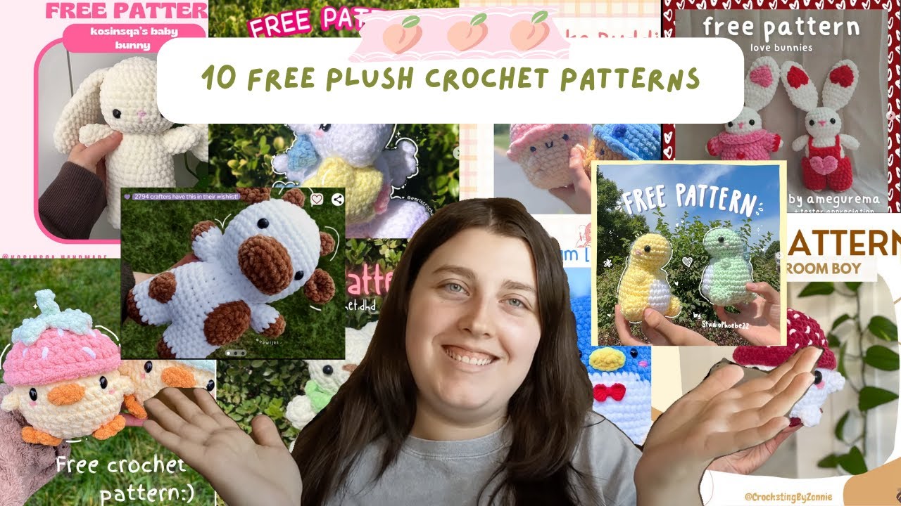 10 free plush crochet patterns