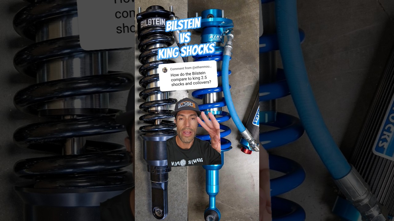 King Shocks vs Bilstein 8112, no brainier for OE applications in our opinion
