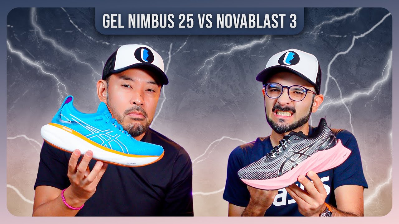 ASICS GEL-NIMBUS 25 ou NOVABLAST 3 // Comparativo Ping-Pong