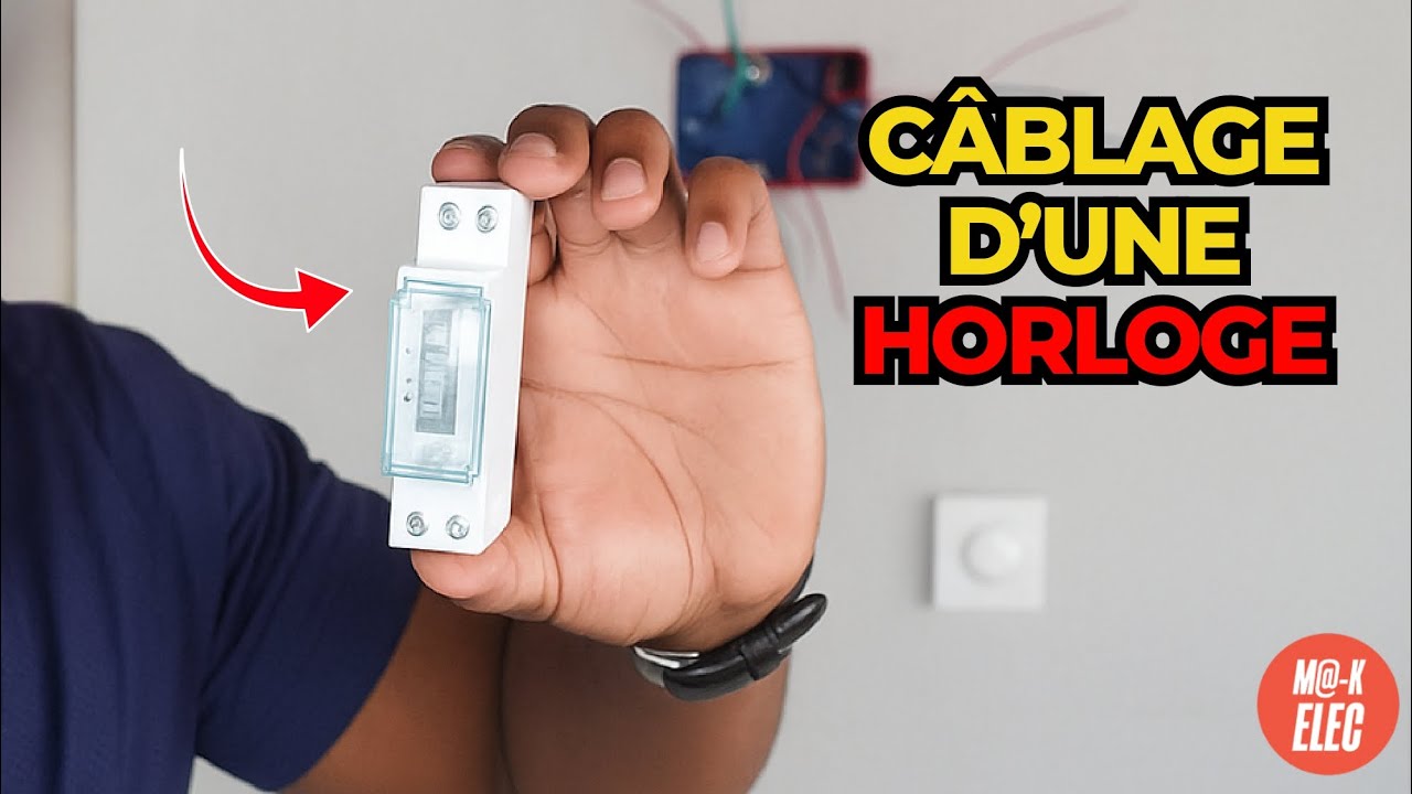Comment Câbler Une Horloge 🕰️🕰️#electrician #electrical