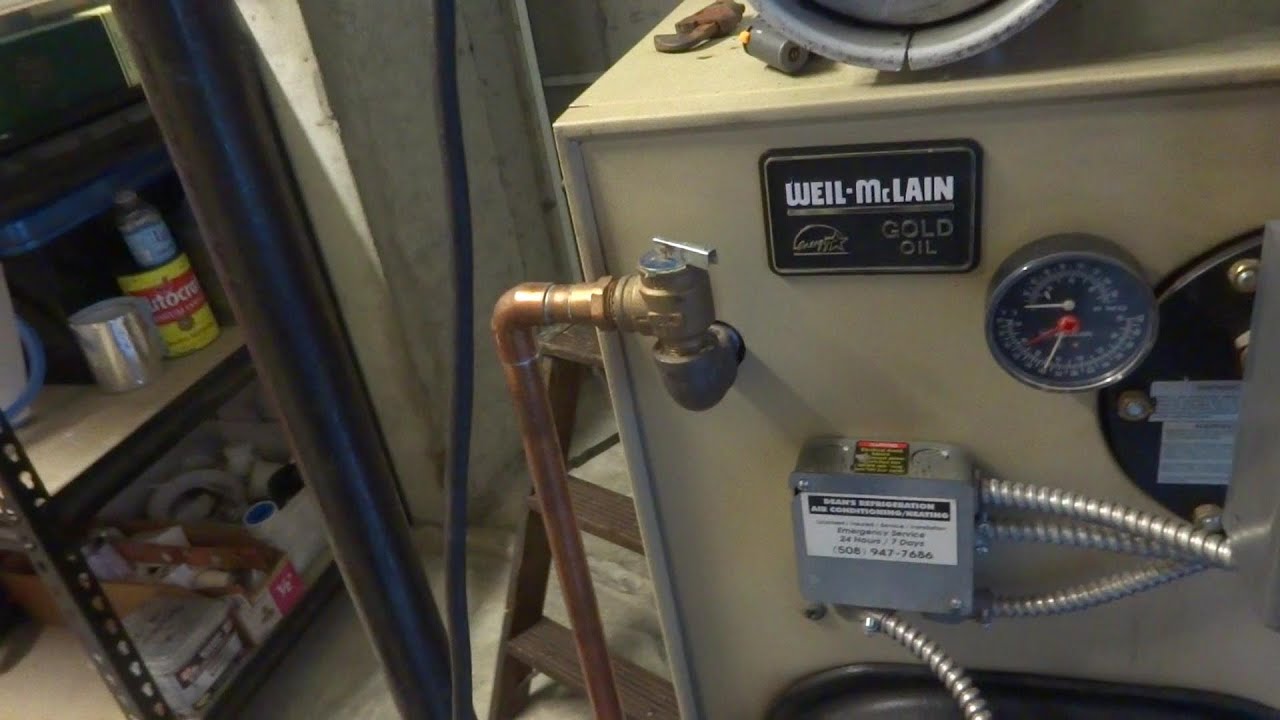 boiler leaking water out relief valve
