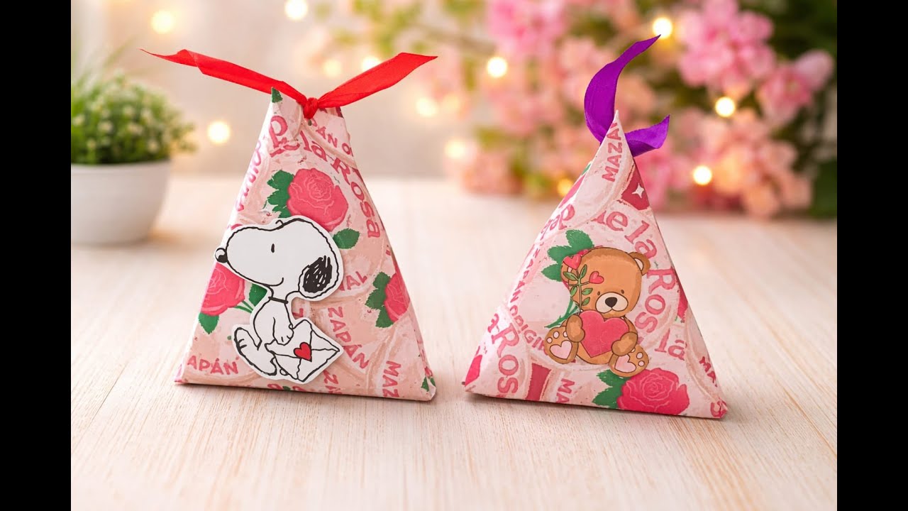 cajitas sin molde muy fácil para el día del amor y la amistad