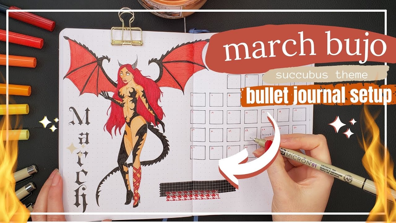 March 2022 | Succubus Bullet Journal Setup