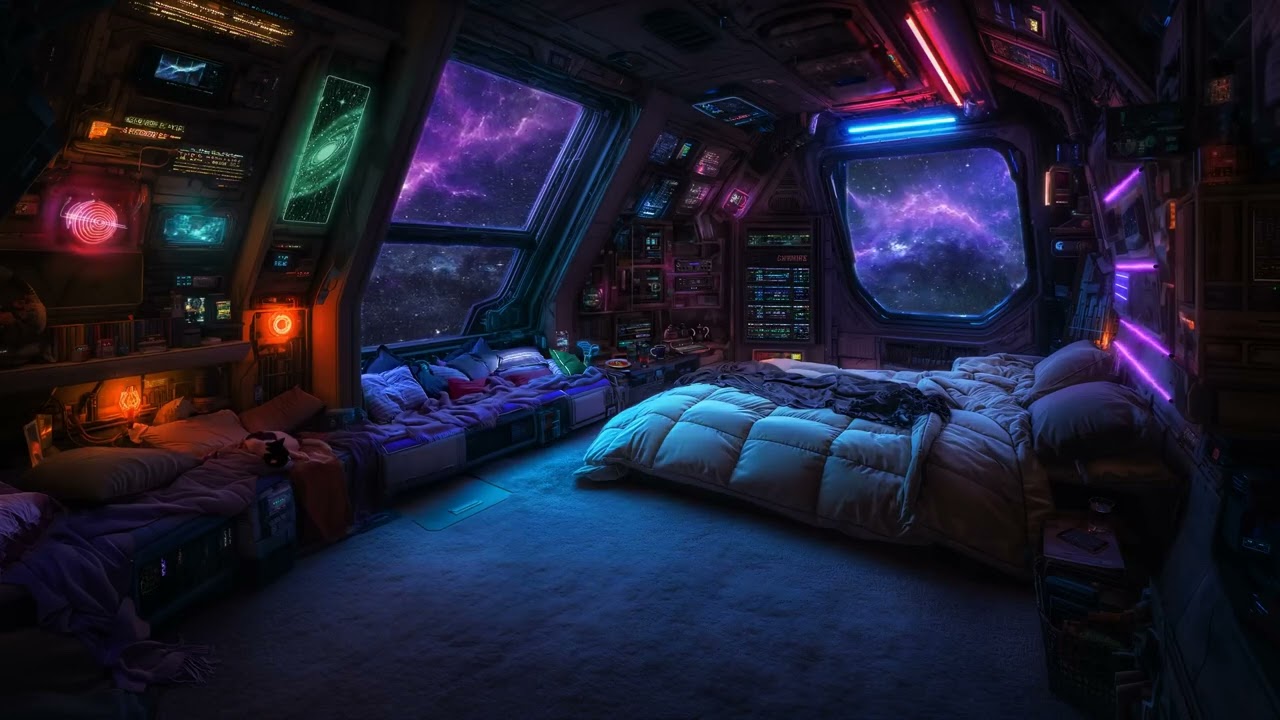 Escaping the Galaxy - Living in Calm Space - Balanced Soothing Space Sounds for Sleep - 10 hours