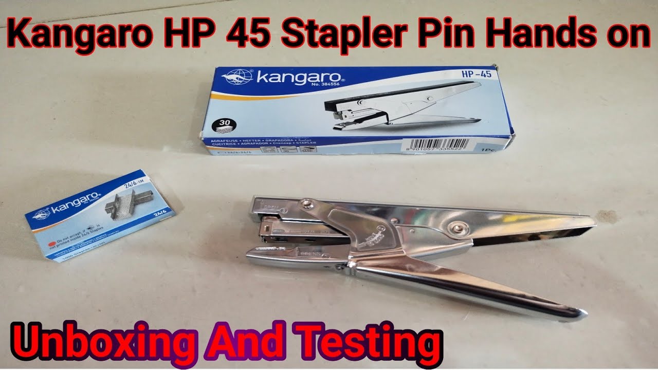 kangaro Hp 45 Stapler pin / Hands on / price / How to open / Staplers