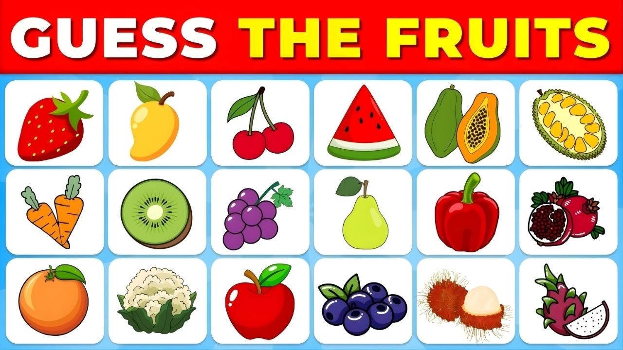 Fruit Quiz 🍎 | Guess the Fruit in 5 Seconds ⏱️ | MCQ Quiz Shorts