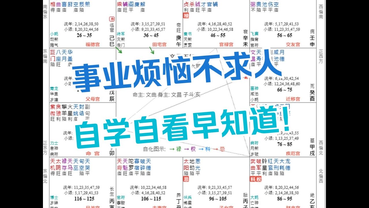 用紫微斗数速看流年事业，适不适合工作调动，干货分享！
