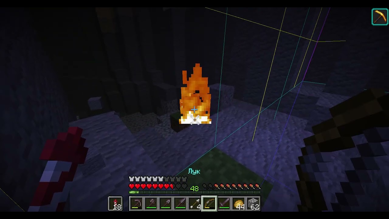 Minecraft копаю чанк ч10