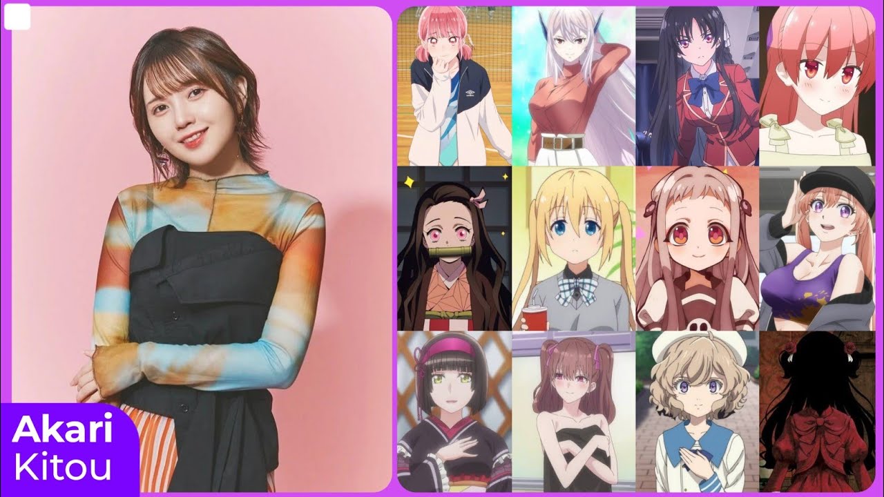 Akari Kitou [鬼頭 明里] Top Same Voice Characters Roles
