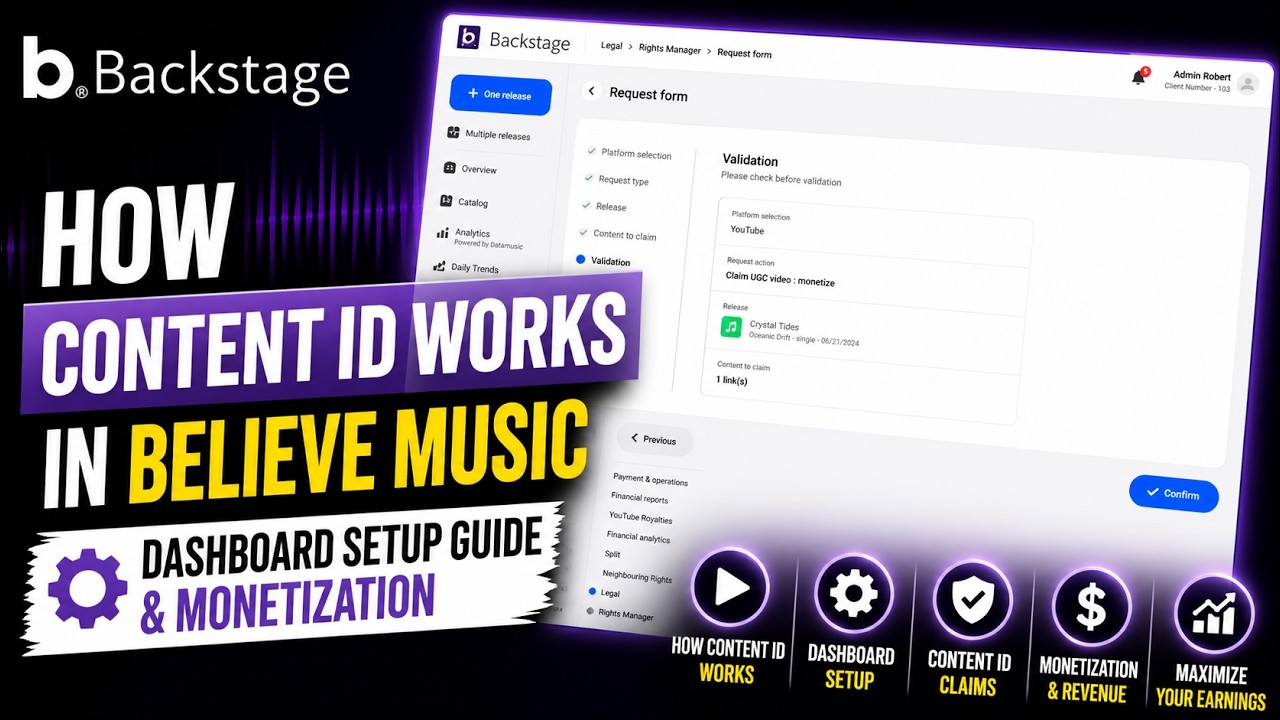 How Content ID Works in Believe Music (Dashboard Setup Guide & Monetization)