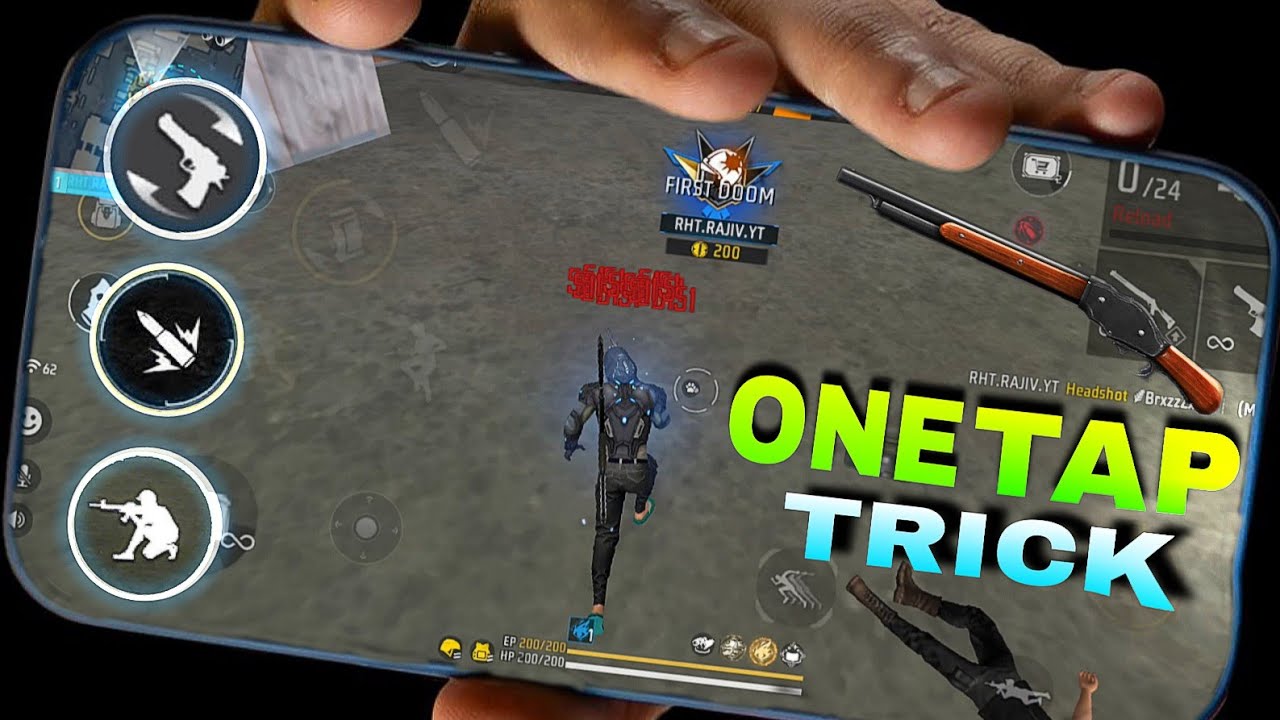 M1887 Shotgun Headshot Tricks ✅💀 One Tap Tricks + Settings ⚙️ No Recoil || Free Fire Max
