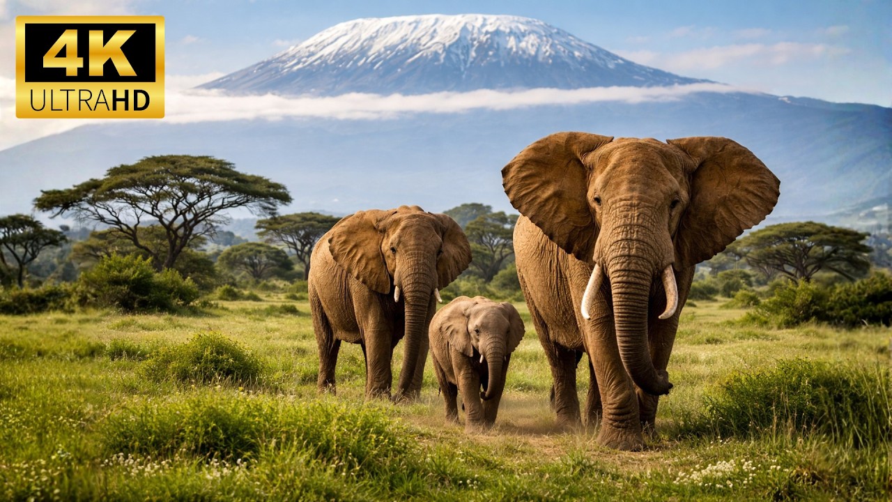 African Wildlife Animals 4K &ndash; Relaxing Nature Scenery with Calming Music