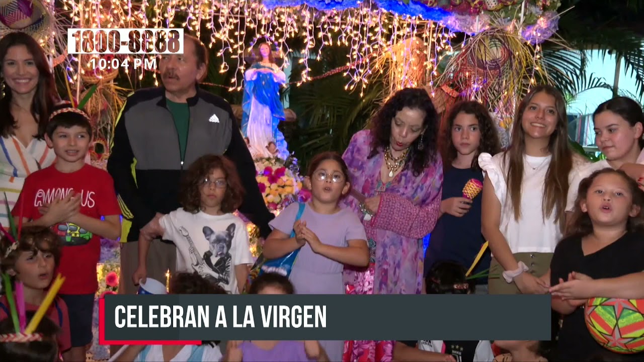 Nicaragua: Familia presidencial celebró a la santísima Virgen María