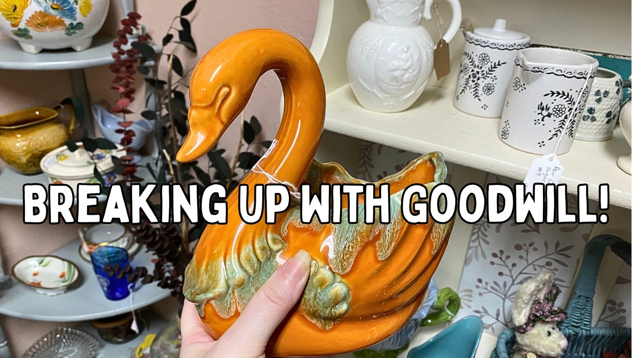 Breaking Up With Goodwill TODAY, Antique Store Vintage Decor Shop Along!