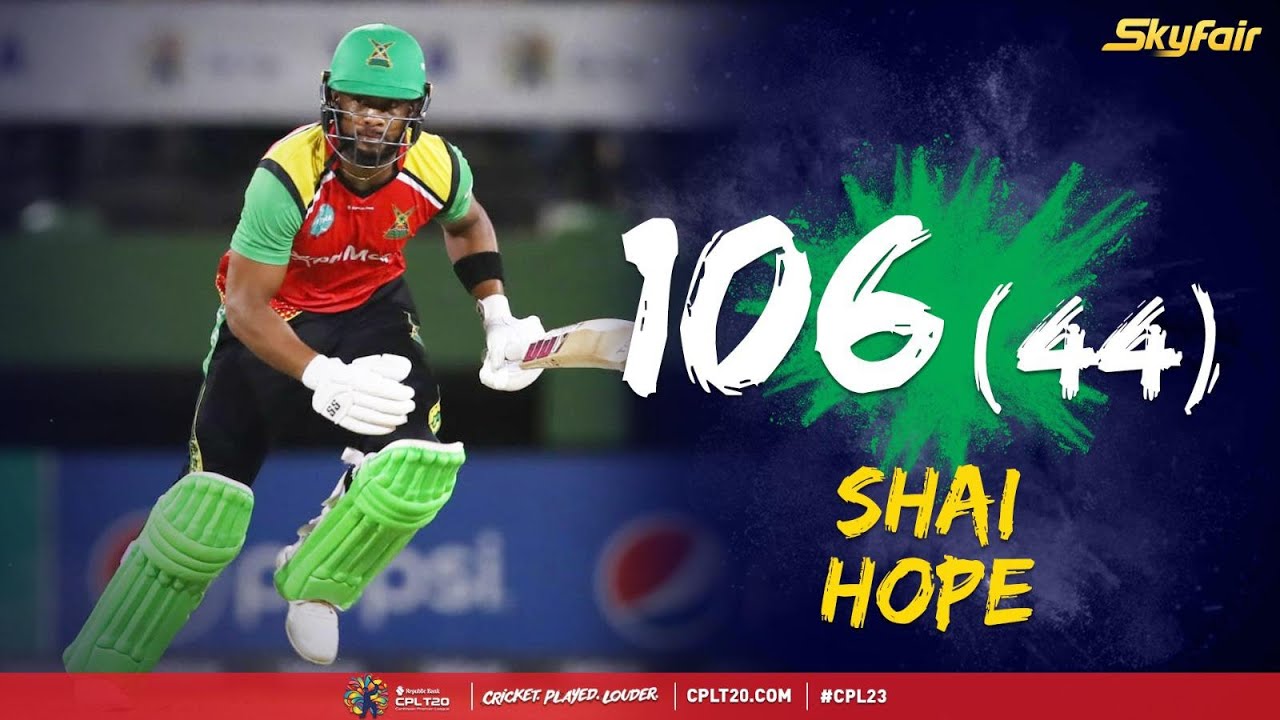 Shai Hope SMASHES a Super Century for the Warriors! | CPL 2023