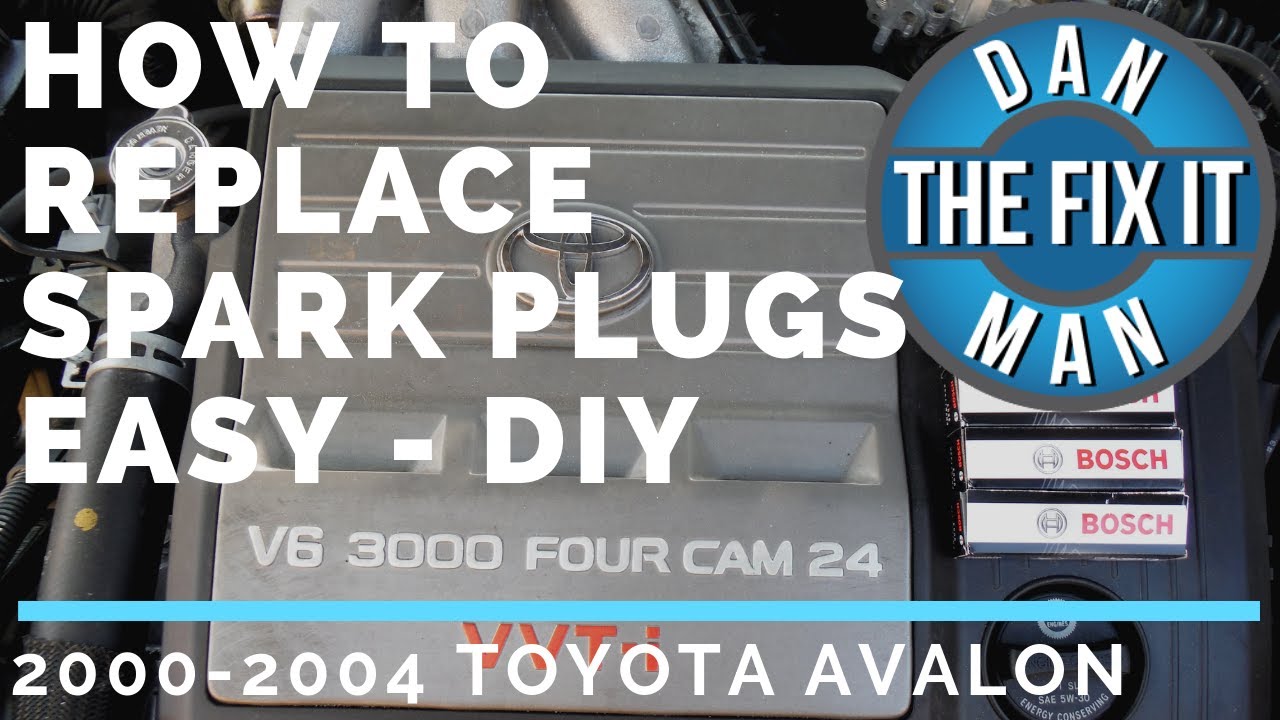 2004 AVALON SPARK PLUG REPLACEMENT - BOSCH DOUBLE IRIDIUM -  DIY