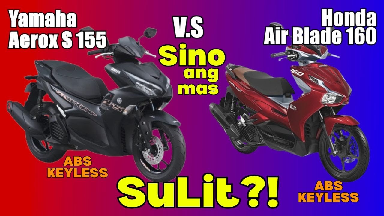 Yamaha Aerox S 155 vs Honda Airblade 160 | Side by Side Comparison | Specs & Price | 2025