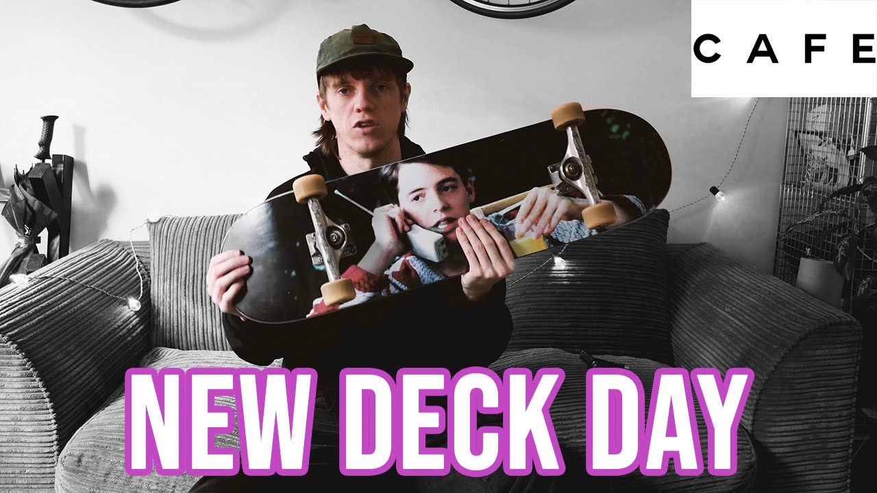 NEW DECK SETUP! Cafe skateboards 8.5