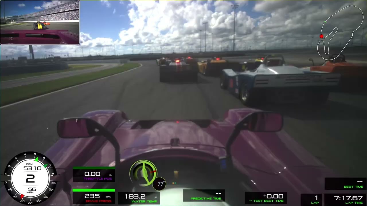 SRF3 Daytona SIC Crash - Wades Perspective