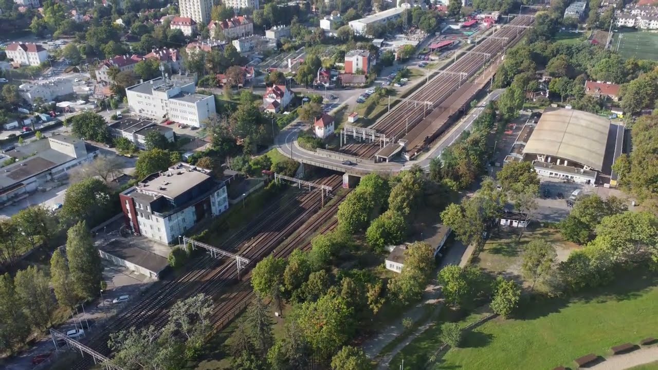 SOPOT Hipodrom i Kolej widok z drona