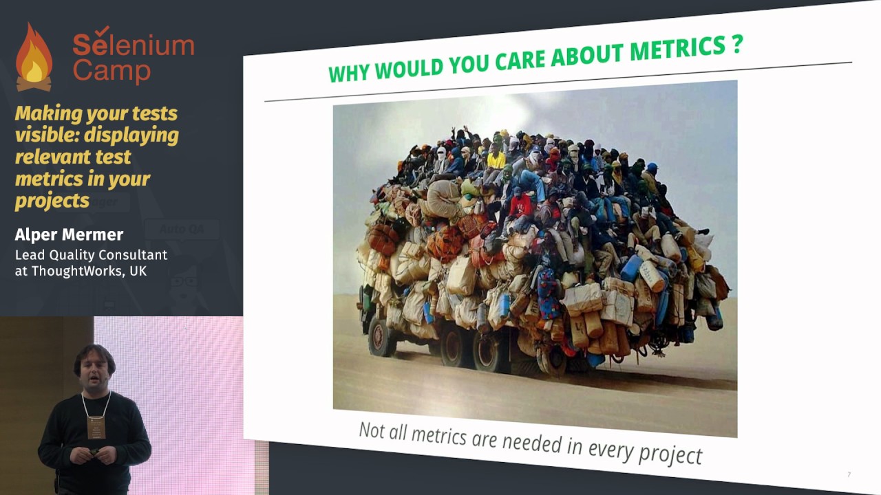 Making your tests visible: displaying relevant test metrics in your projects (Alper Mermer, UK)