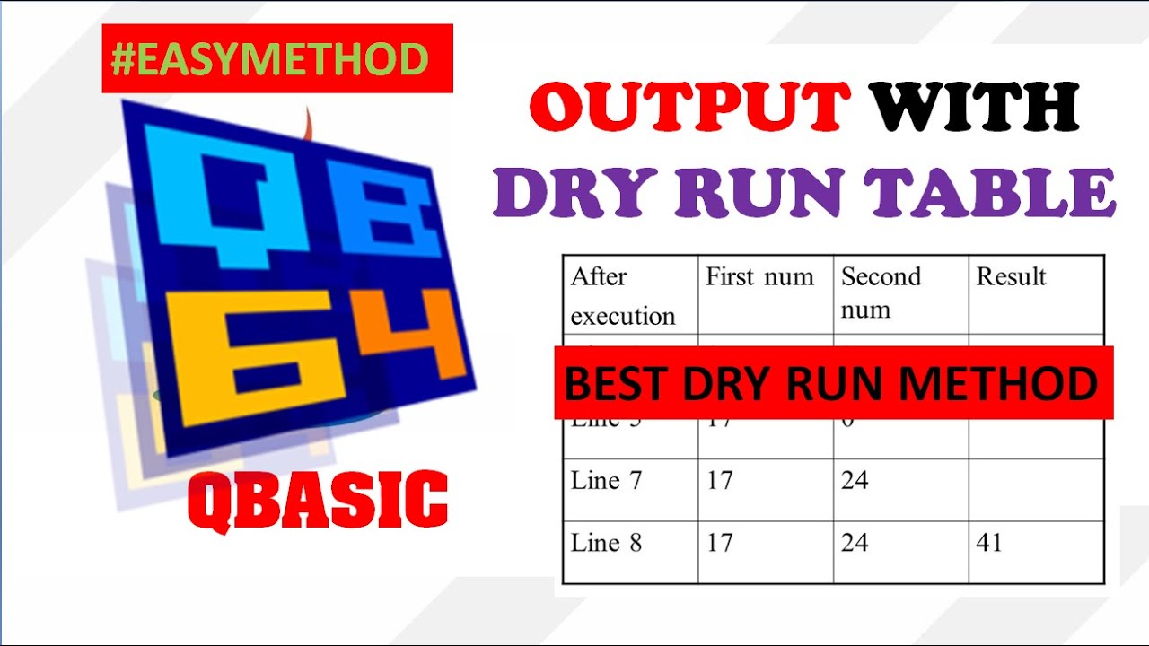 Find the Output QBasic Program | SUB Procedure ||  #Makeeasy