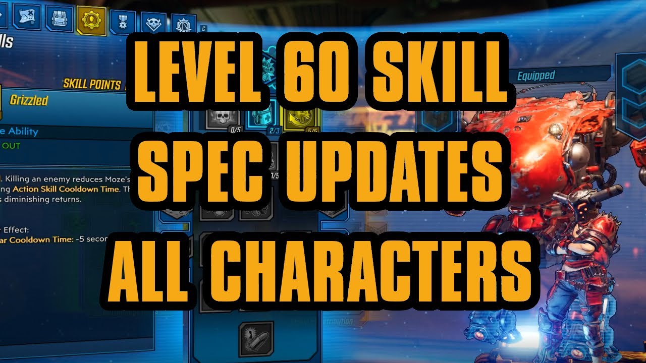 Level 60 Build updates for All Characters | Borderlands 3