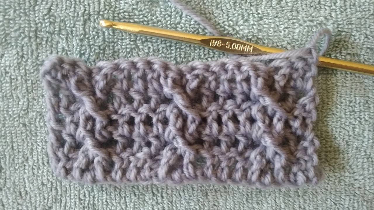🧞Genie's 🧶TWISTED DOUBLE CROCHET STITCH🧶A TWO ROW REPEAT CROCHET HAT CARDIGAN, BLANKET & BAG PATTERN