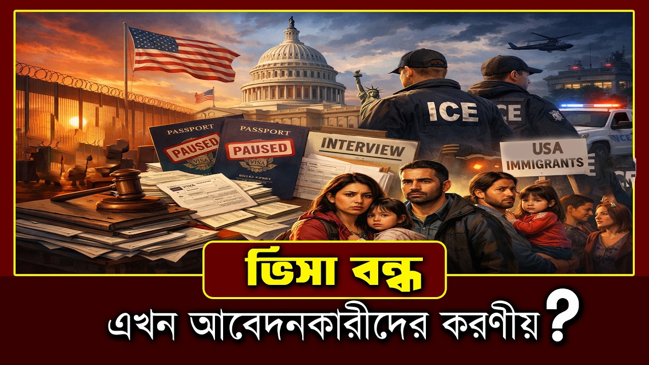 ভিসা বন্ধ! এখন আবেদনকারীদের করণীয় কী? | Visa Pause 2026 – What Applicants Should Do