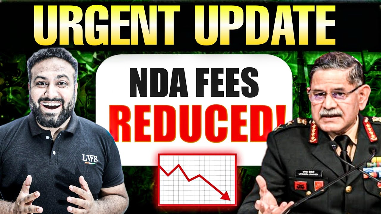 Urgent Update😱 National Defence Academy Revised NDA Fees 2026! Check Latest Update From NDA- LWS