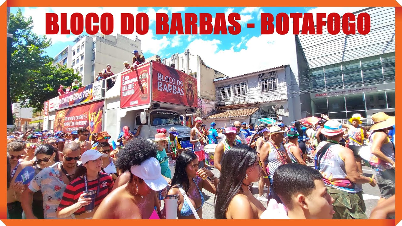 CARNAVAL- BLOCO DO BARBAS EM BOTAFOGO, RIO DE JANEIRO. 🇧🇷