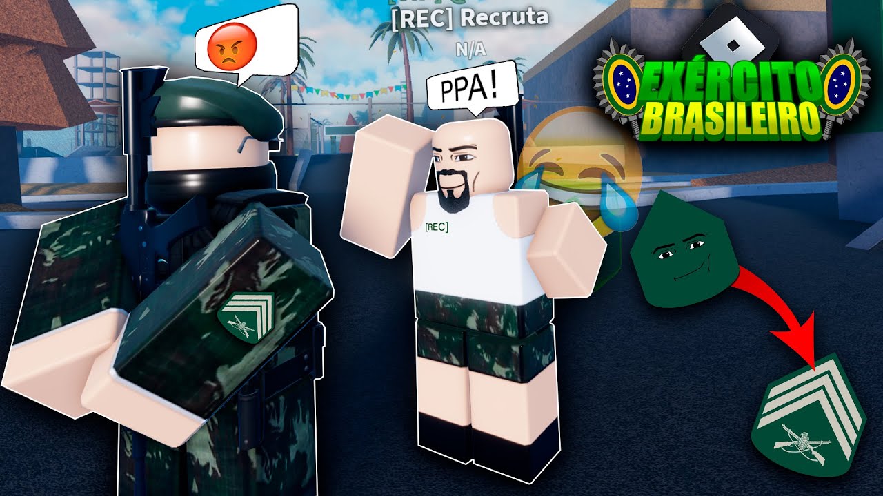 Me alistei e virei SOLDADO! E.B do Tevez I De Recruta a Sargento ‹ Roblox ›