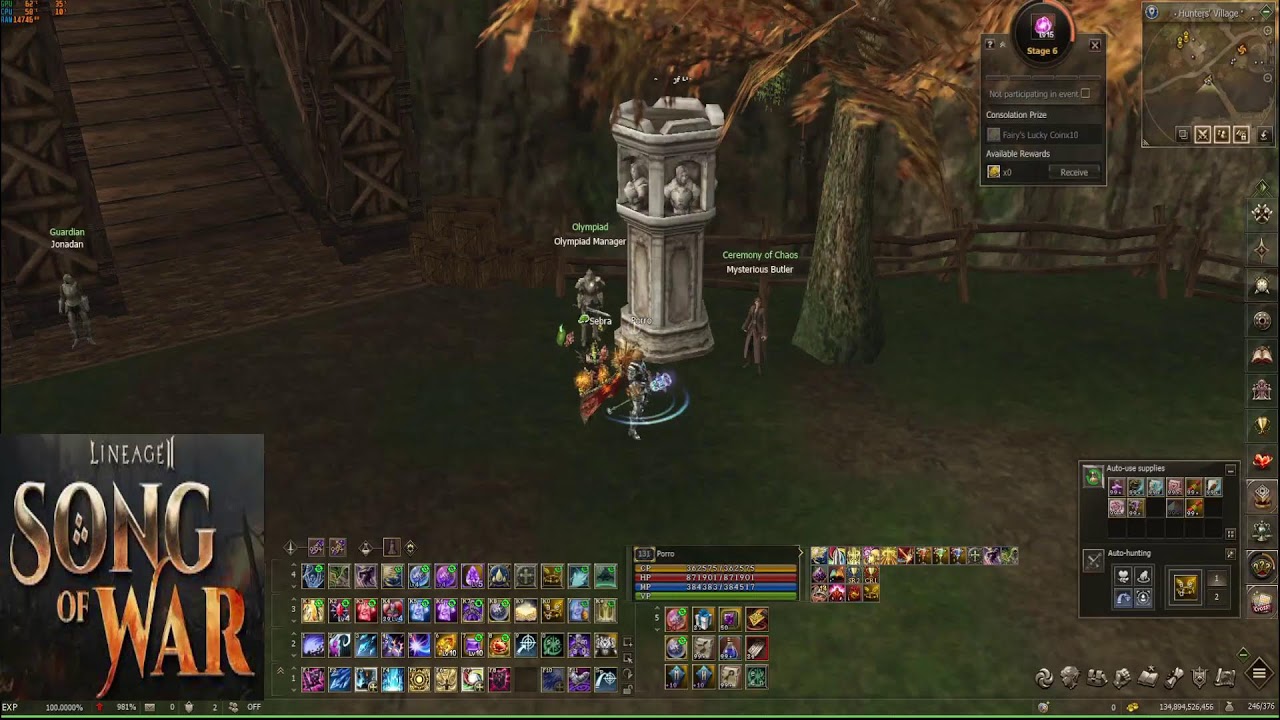 l2 song of war PVP/RB