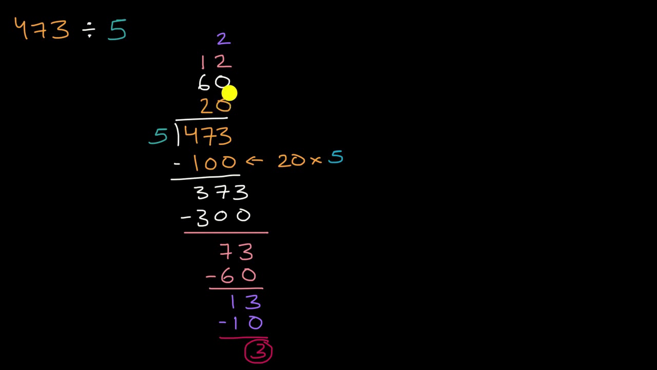 División con cocientes parciales. Ejemplo | Khan Academy en Español