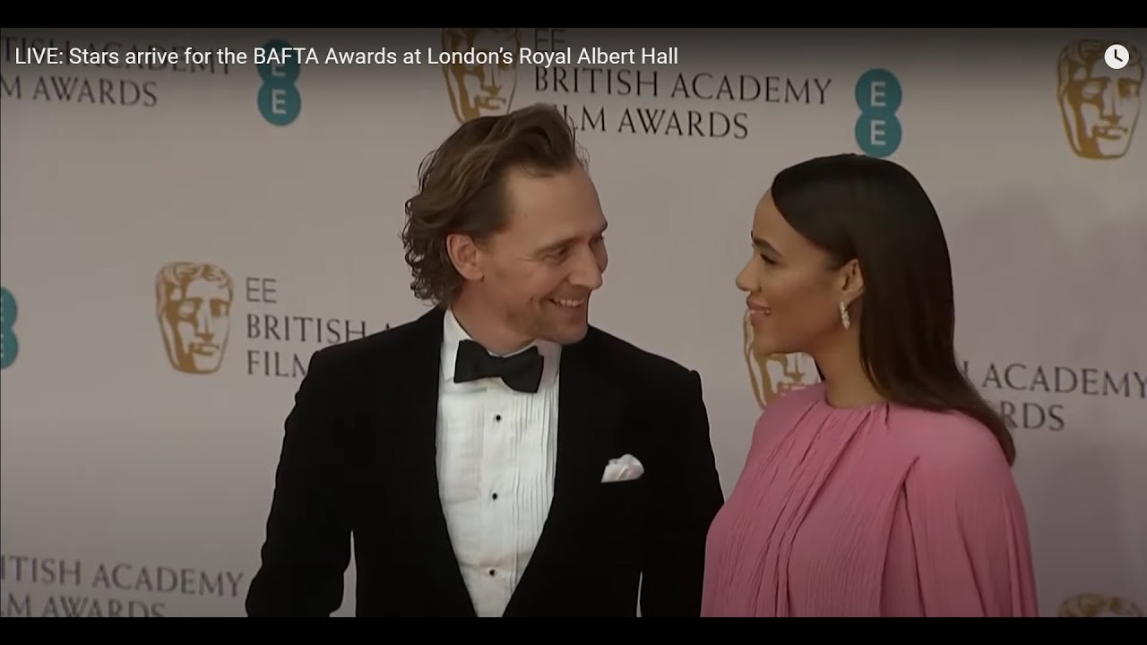 Tom Hiddleston and Zawe Ashton attend the EE British Academy Film Awards 2022