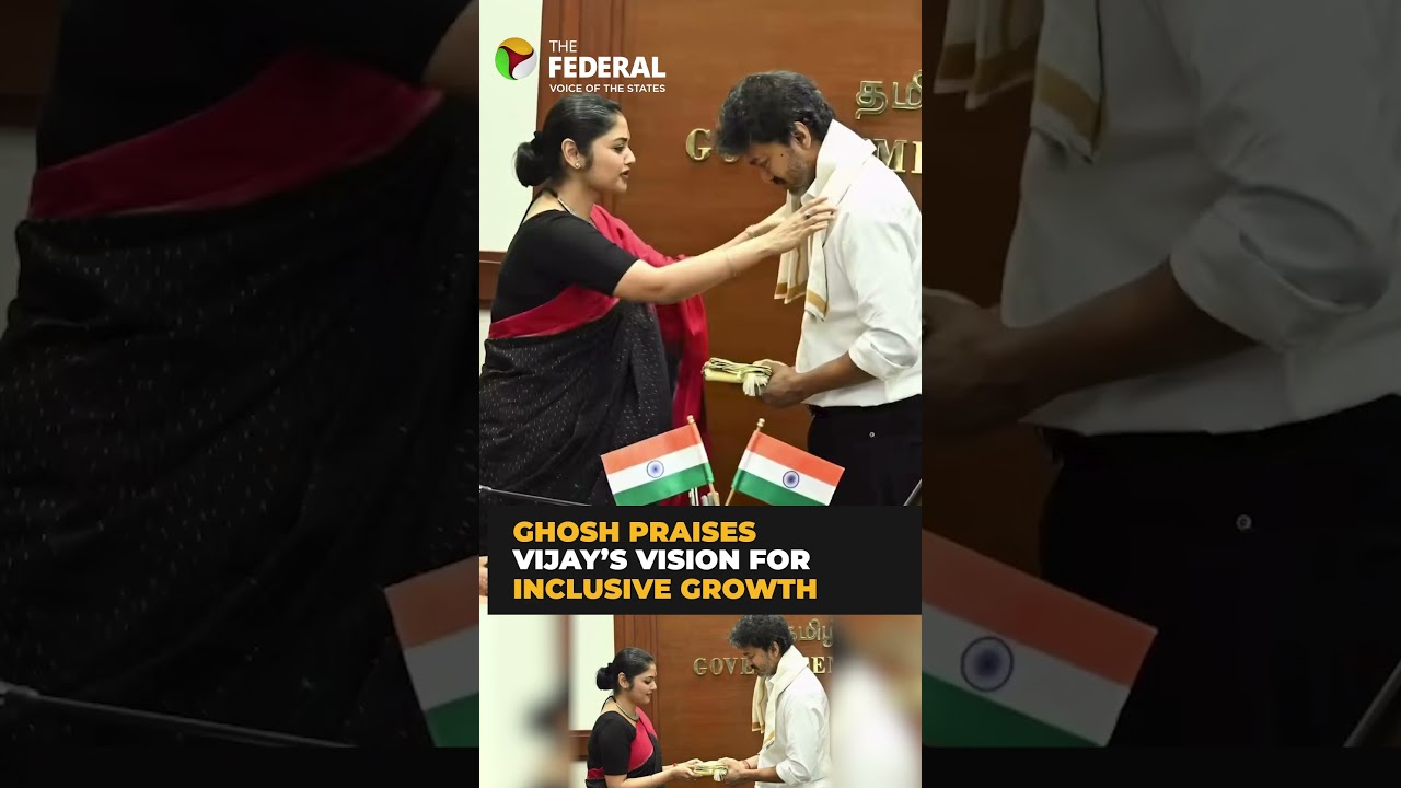 TMC rebel MP Saayoni Ghosh meets TN CM Vijay | #shorts