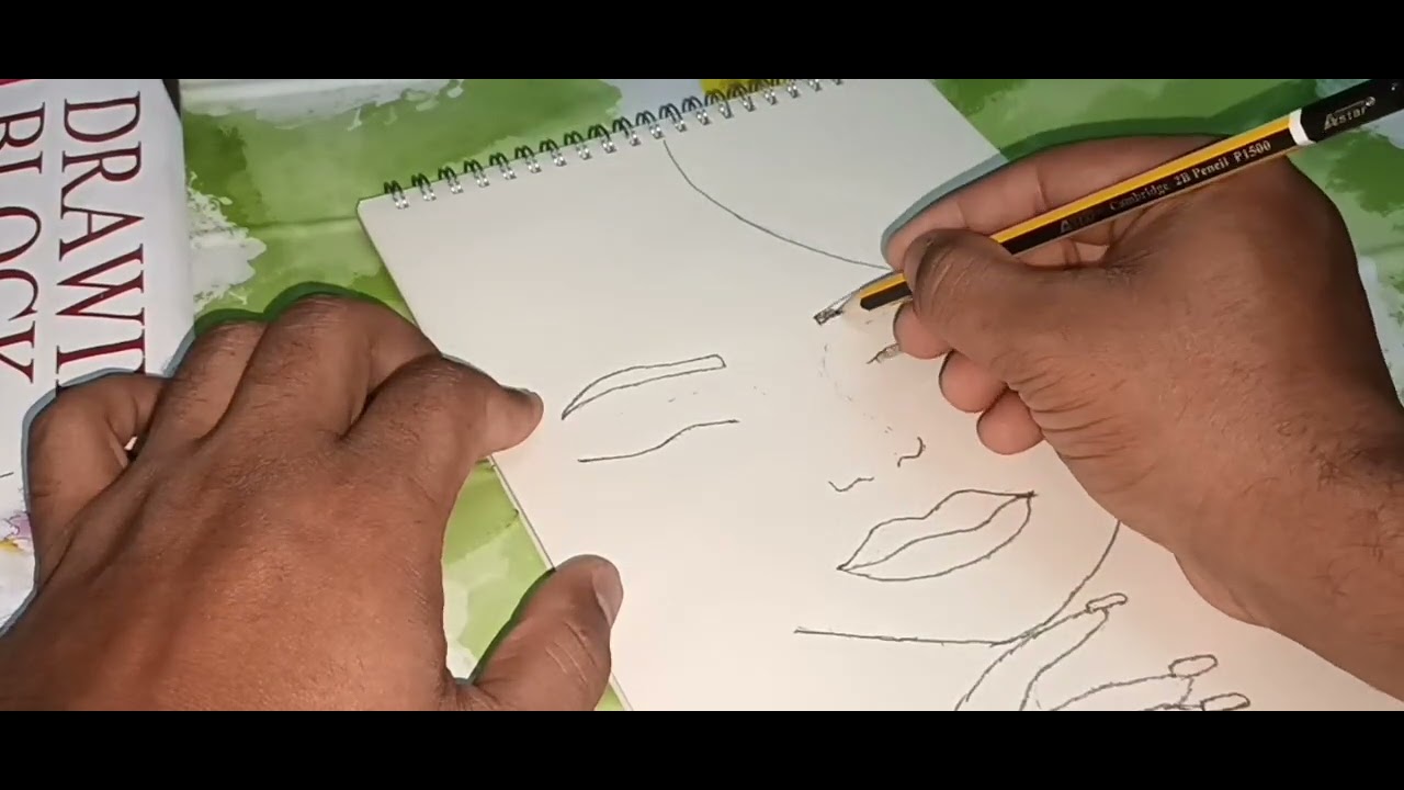 girl drawing very easy painting artist 🎨 ✨️ 💕 