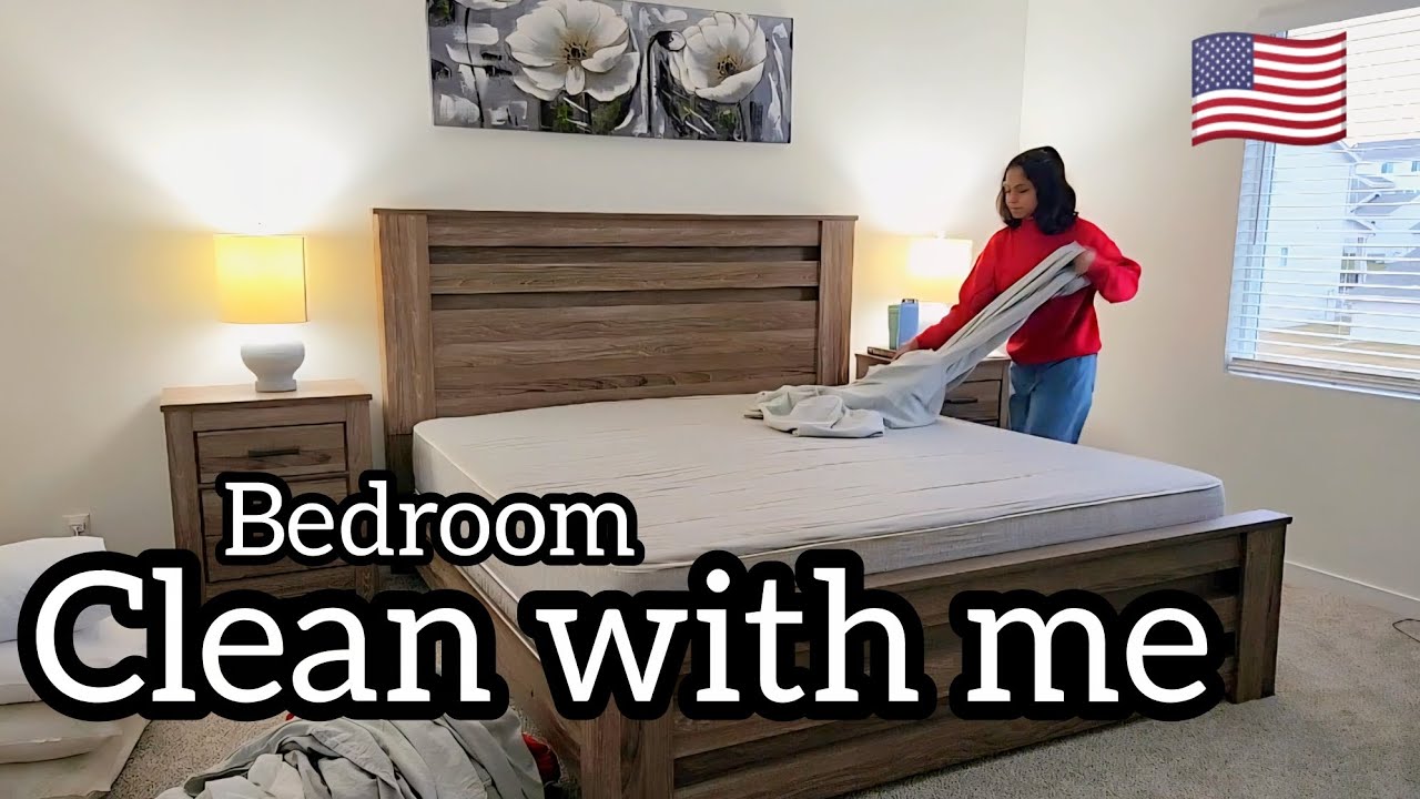 Deep Cleaning My Bedroom After the Flu 🤧 | Disinfect & Reset| Clean with Me