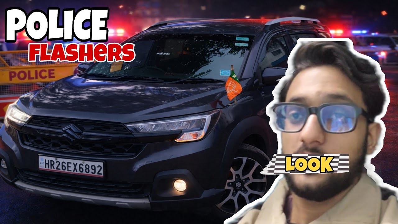 installing Police Flashers In Our Car 🚨👮‍♂️l 1No Look 👁l NikhilVlogs