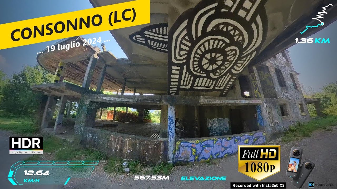 La città fantasma di Consonno - discesa verso Olginate  - 19 luglio 2024