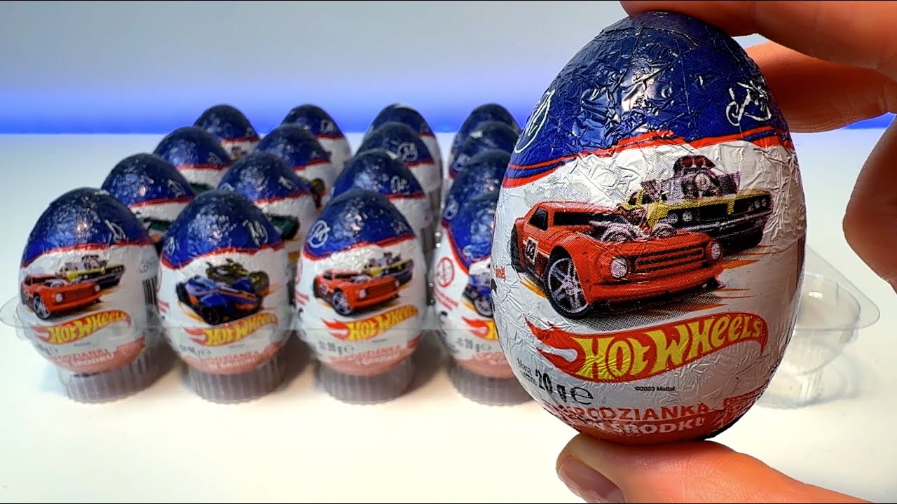 Hot Wheels Chocolate Suprise Eggs Unboxing! No talking ASMR Unboxing!