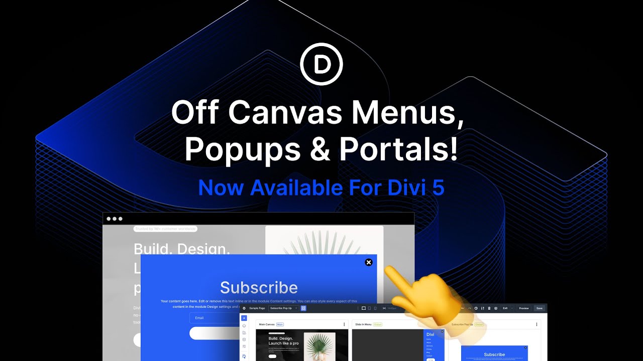 Представляем Divi Canvases (внепанельные меню, всплывающие окна и порталы 🤯)