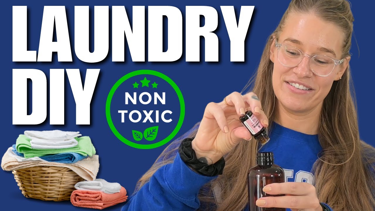4 Simple NonToxic Laundry DIYs (how to make laundry soap, scent booster, dryer sheets, + linen spray