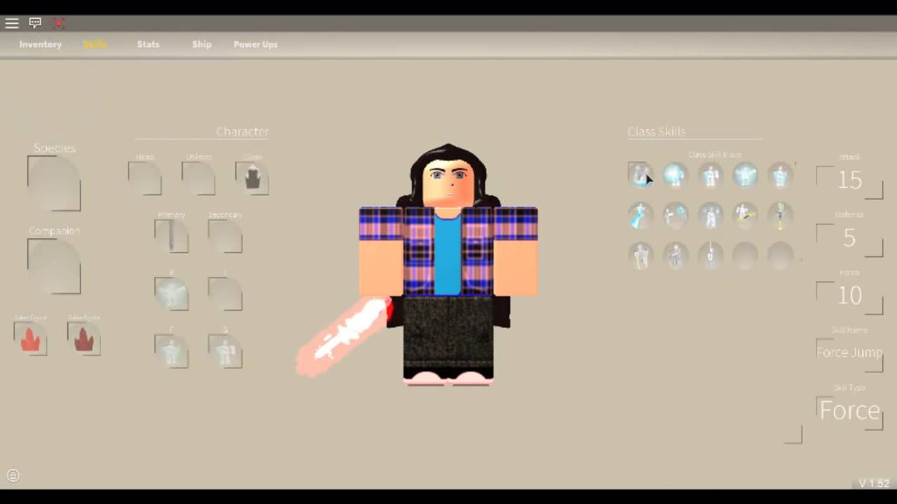 Roblox star wars OA how to get skills!
