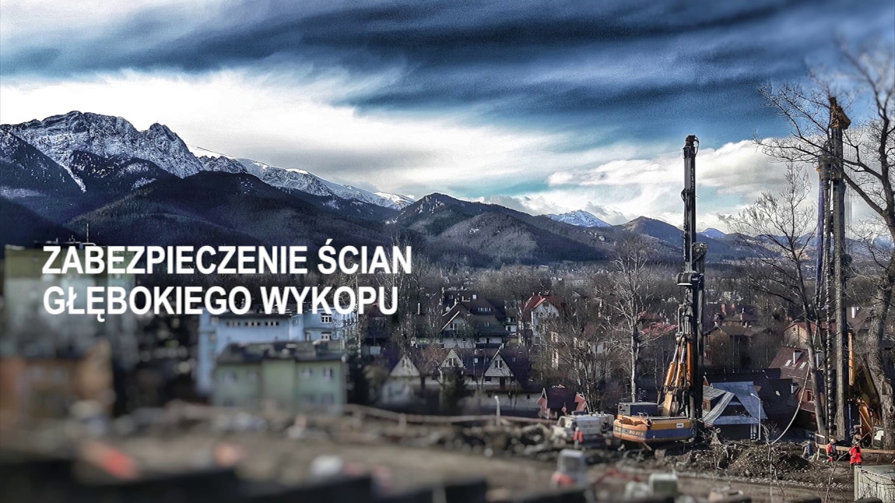Soley - Zakopane, zabezpieczenie głębokiego wykopu, 2016