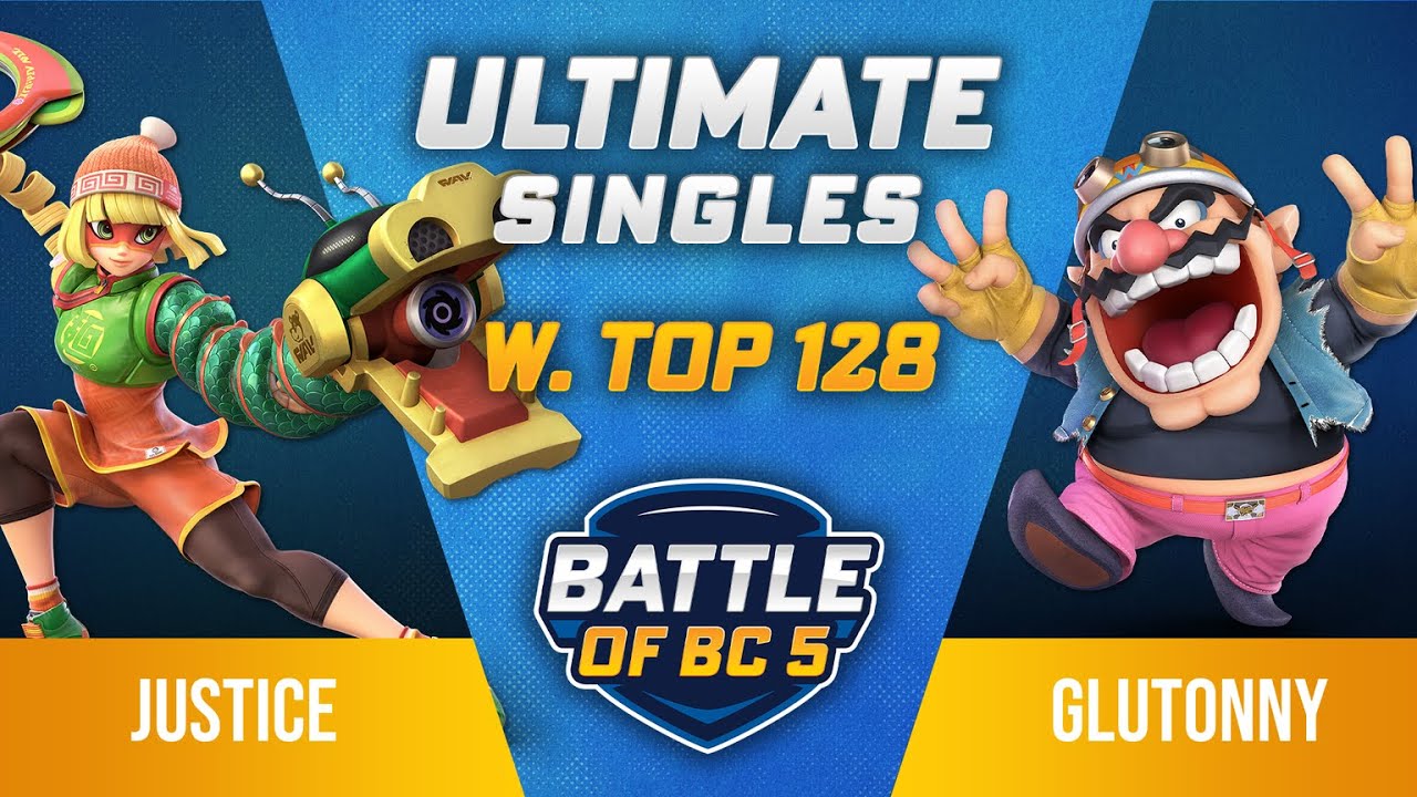 Justice (Min Min) vs Glutonny (Wario) - Ultimate Singles Winners Top 128 - Battle of BC 5