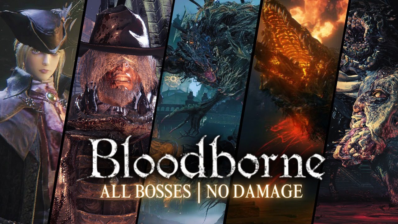 BLOODBORNE - TODOS OS CHEFES (JOGO BASE, CÁLICE E DLC) SEM TOMAR DANO