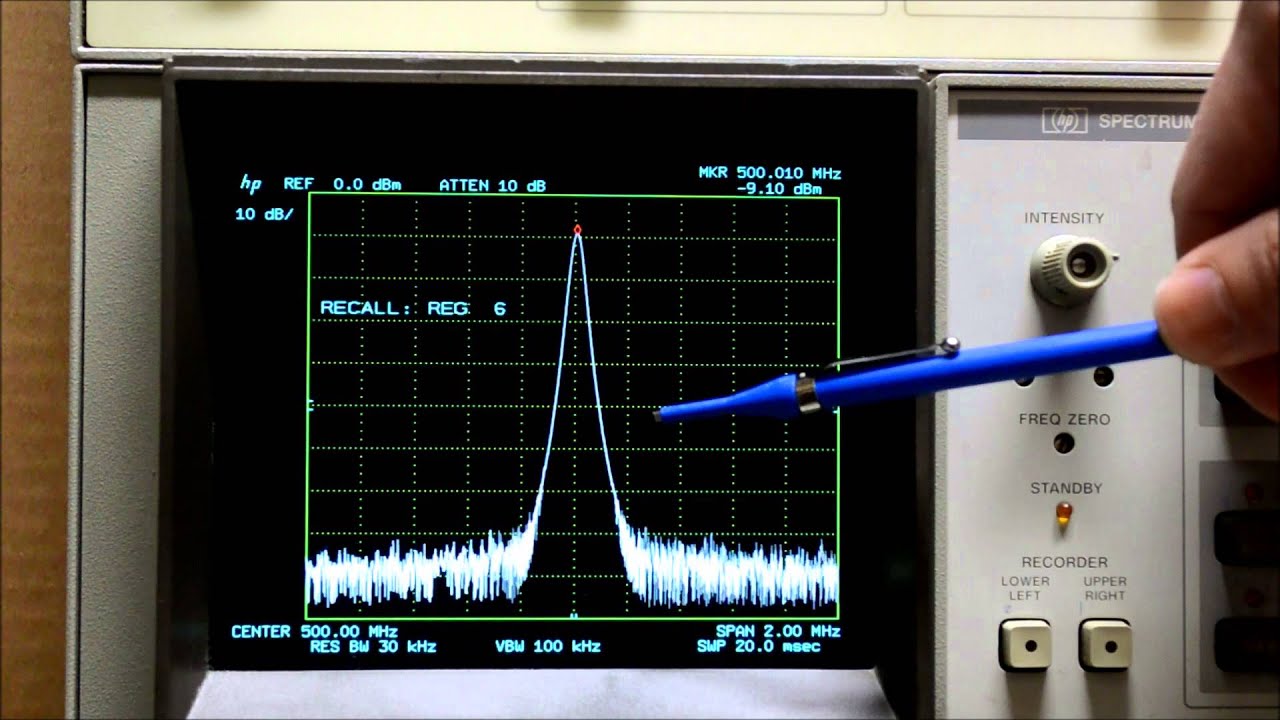 Color LCD display for HP 8566 and 8568 spectrum analyzers